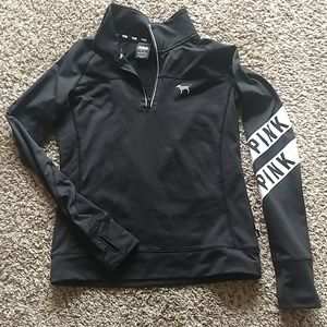 Nylon half zip pullover